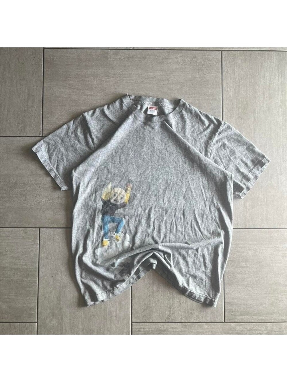 Supreme Regret Everything  Tee Heather Gray  Large